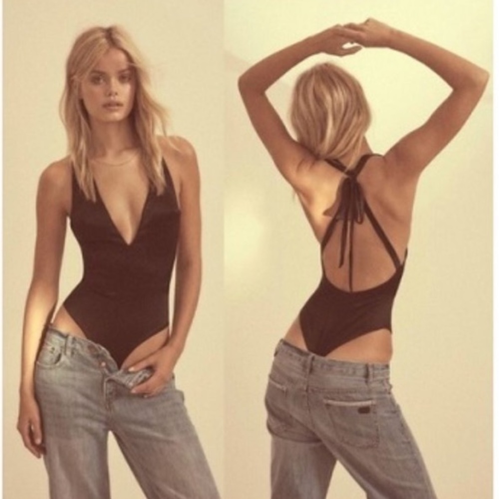 For Love and Lemons Aries Satin Bodysuit